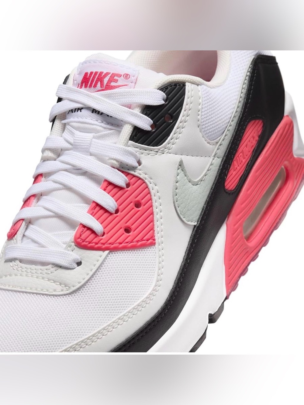 Nike Women’s White Pink & Black Air Max 90 Sneakers